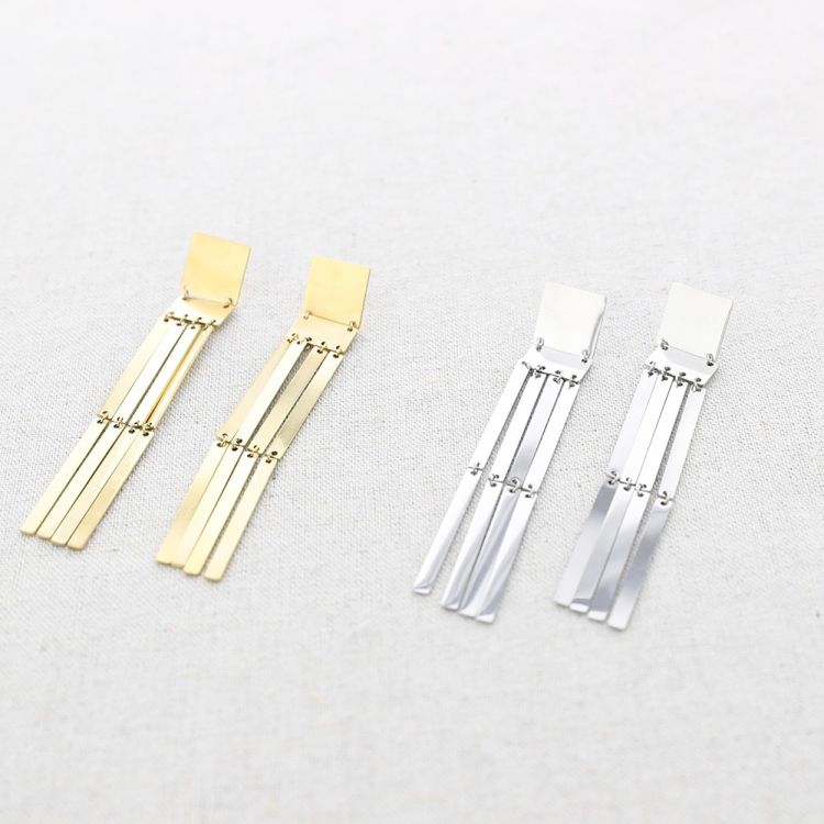 PENDIENTES ACERO FORMAS GEOMÉTRICAS 2