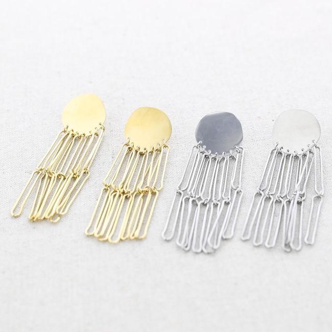 CASCADE SHAPE STEEL EARRINGS