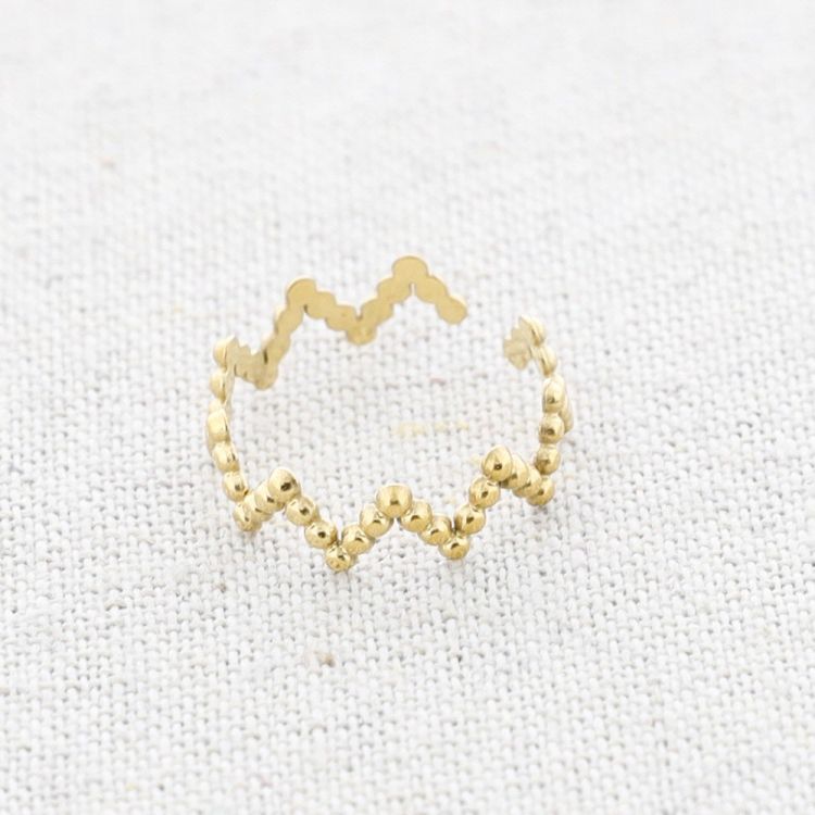 ANILLO ACERO ZIG ZAG