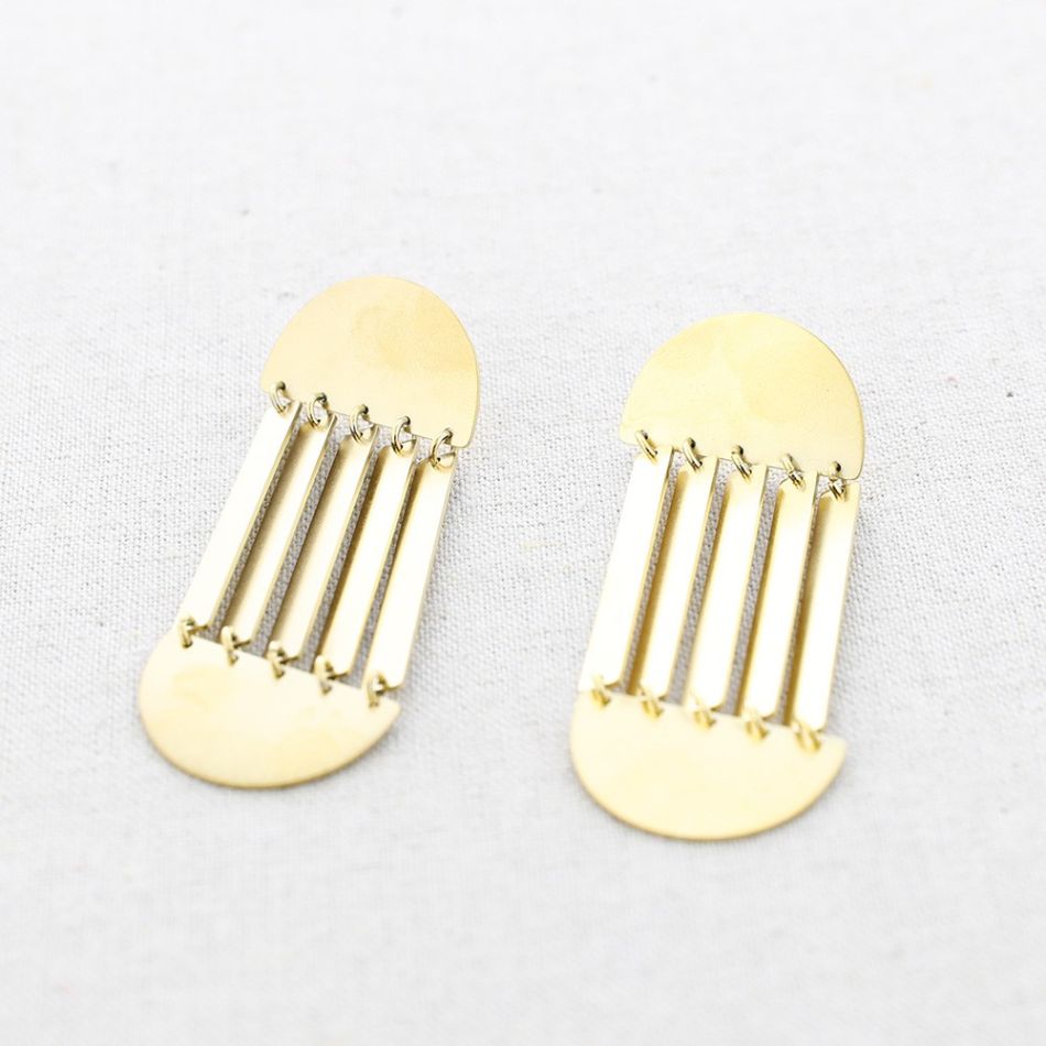 PENDIENTES ACERO FORMAS GEOMÉTRICAS