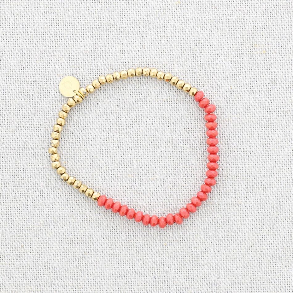 STEEL ELASTIC BRACELET WITH STONES