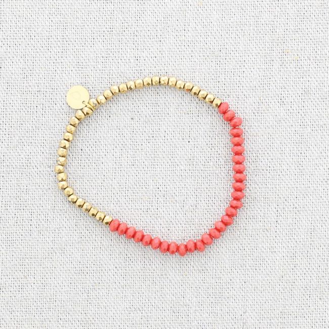 STEEL ELASTIC BRACELET WITH STONES