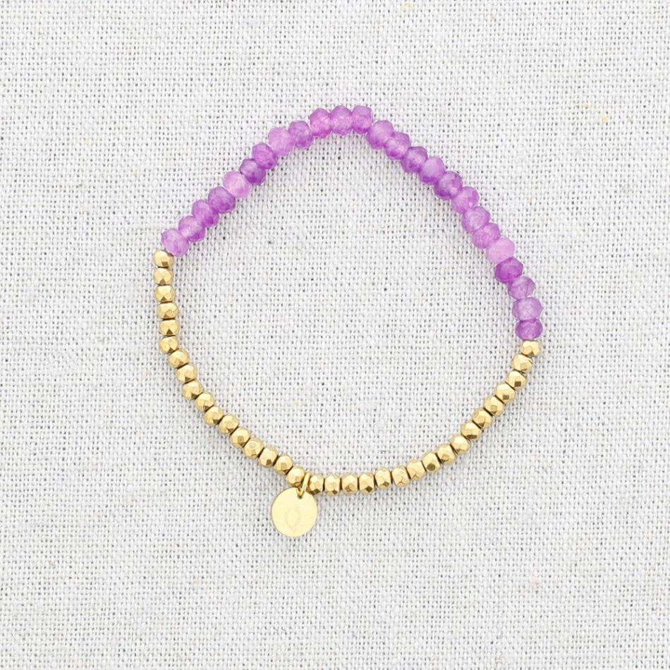 STEEL ELASTIC BRACELET WITH STONES