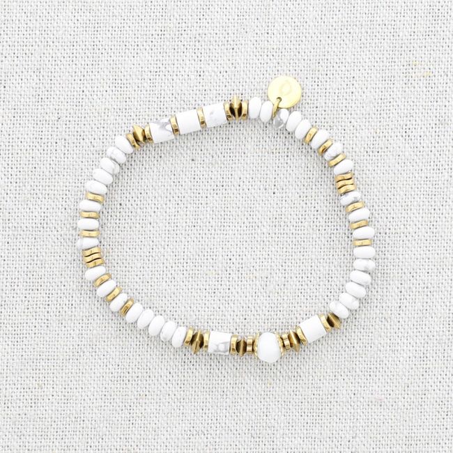 PULSERA ELÁSTICA ACERO PIEDRAS