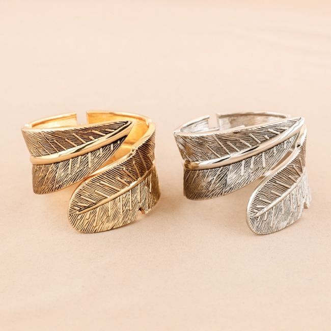 PULSERA ABIERTA HOJA METAL