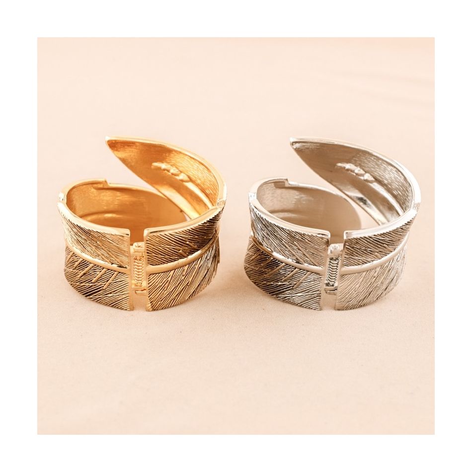 PULSERA ABIERTA HOJA METAL