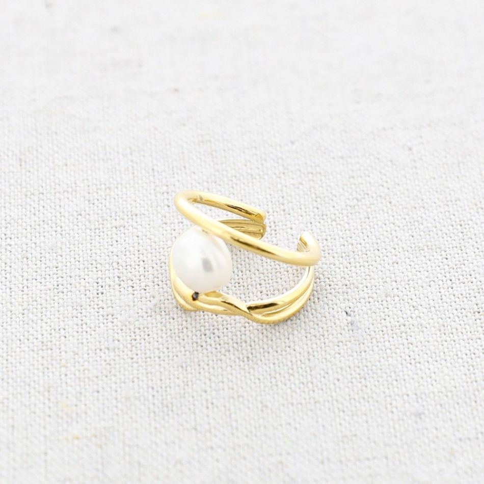 ANILLO ACERO PERLA