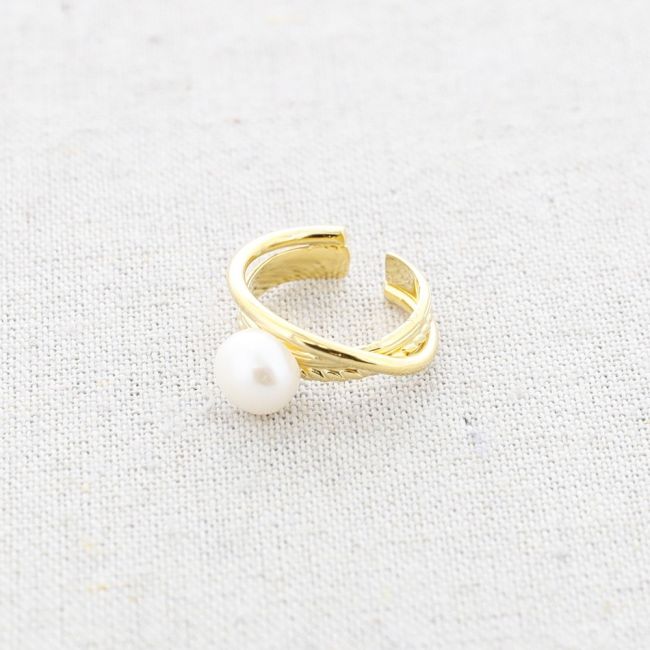PEARL STEEL RING