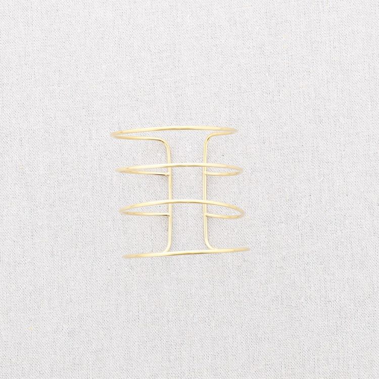 FOUR STRIPS STEEL BRACELET