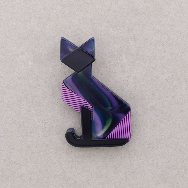BROCHE GATO RESINA