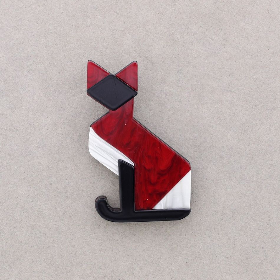 BROCHE GATO RESINA