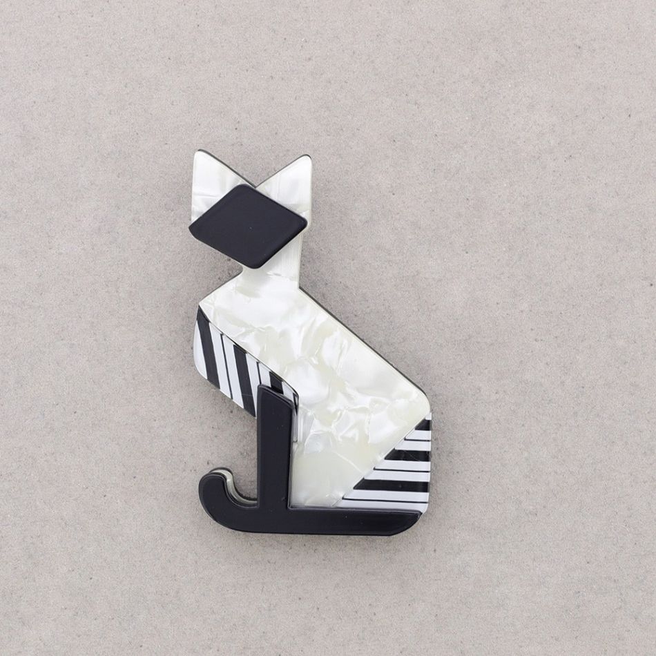 BROCHE GATO RESINA