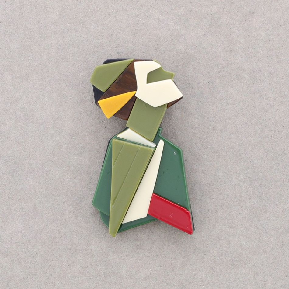BROCHE RESINA MUJER ABSTRACTO