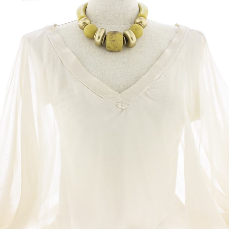 RESIN BEADS SHORT NECKLACE 2