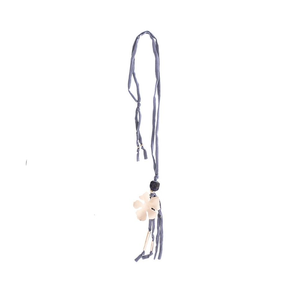 COLLAR LARGO COLGANTE FLOR COLGANTES