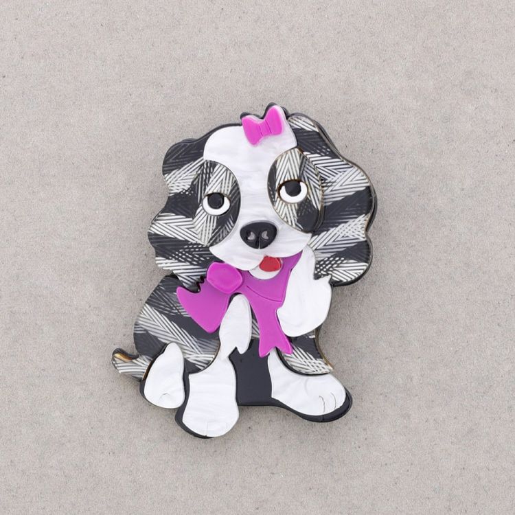BROCHE RESINA PERRITO