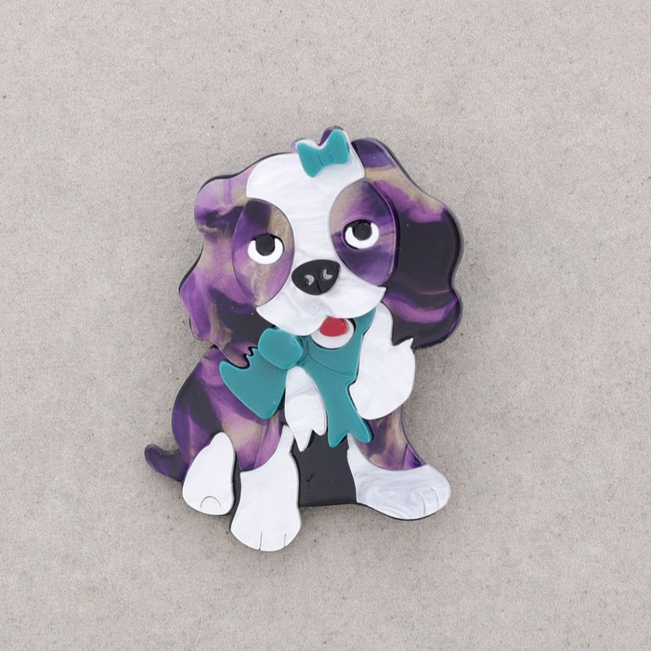BROCHE RESINA PERRITO
