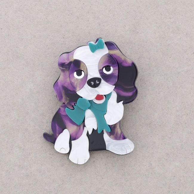 PUPPY RESIN BROOCH