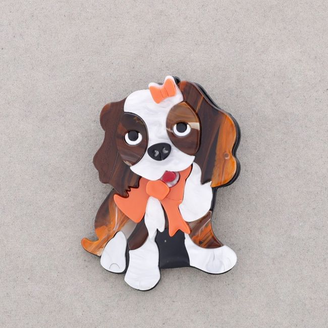 BROCHE RESINA PERRITO