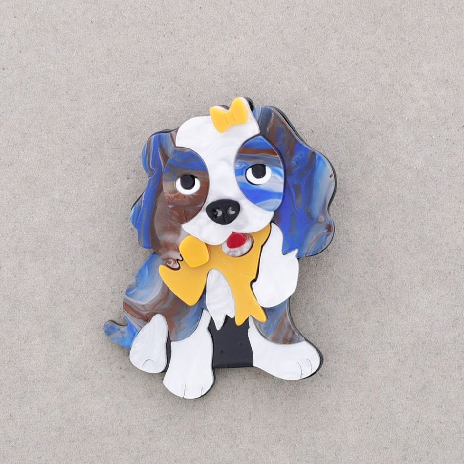 PUPPY RESIN BROOCH