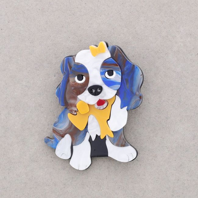 BROCHE RESINA PERRITO