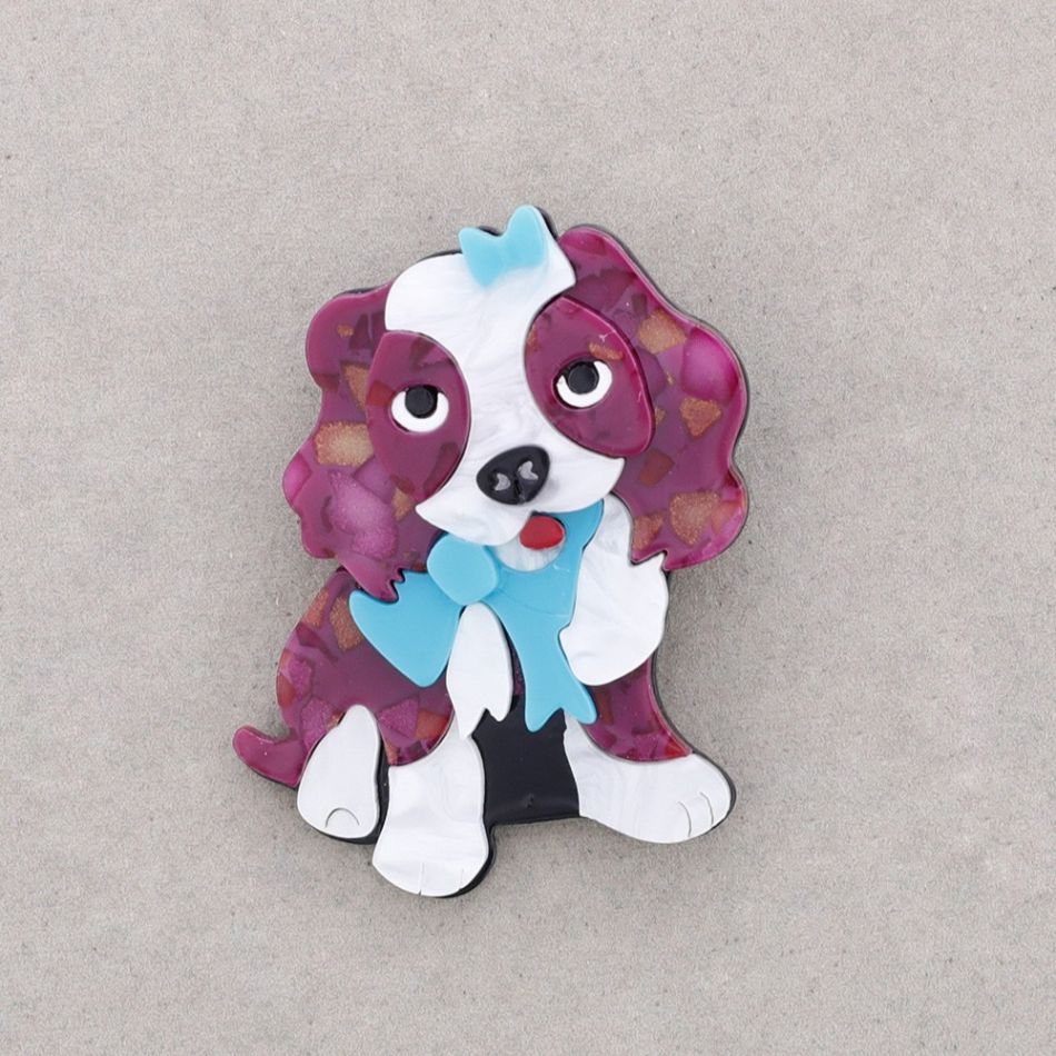 PUPPY RESIN BROOCH