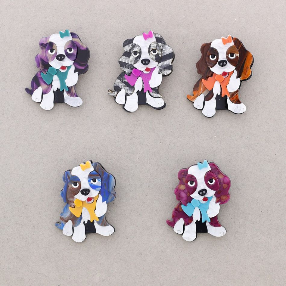BROCHE RESINA PERRITO