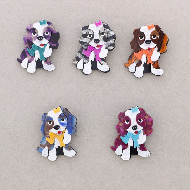BROCHE RESINA PERRITO