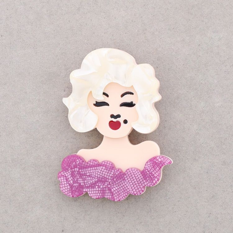 BROCHE MARILYN RESINA