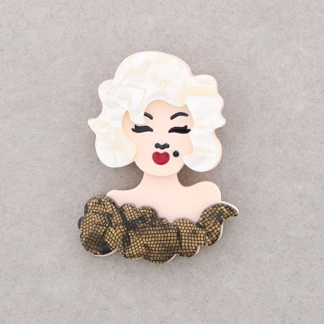 MARILYN RESIN BROOCH