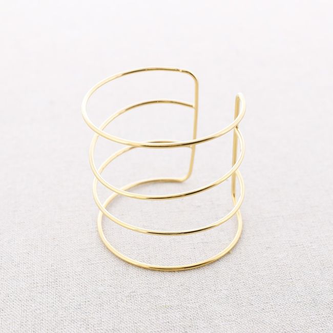 FOUR STRIPS STEEL BRACELET