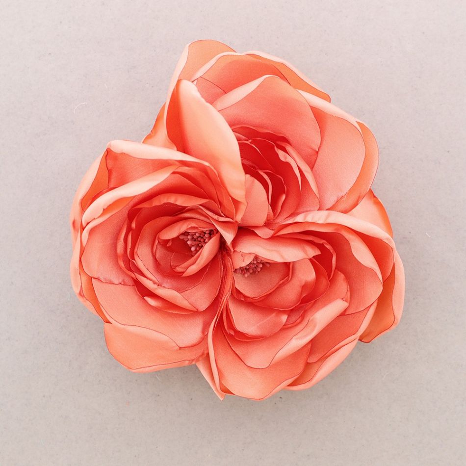 BROCHE FLOR TELA 16CM