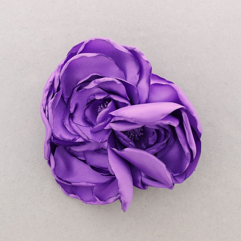 FABRIC FLOWER BROOCH