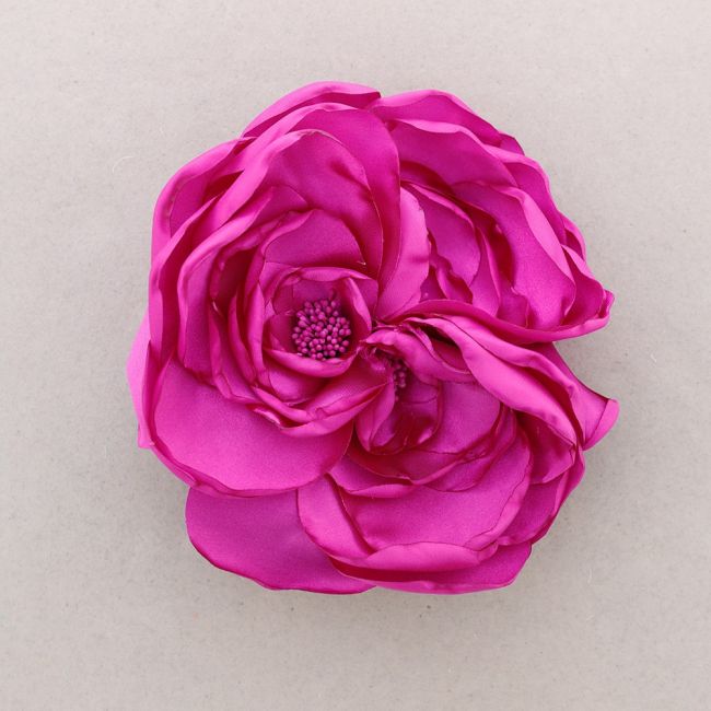 BROCHE FLOR TELA 16CM