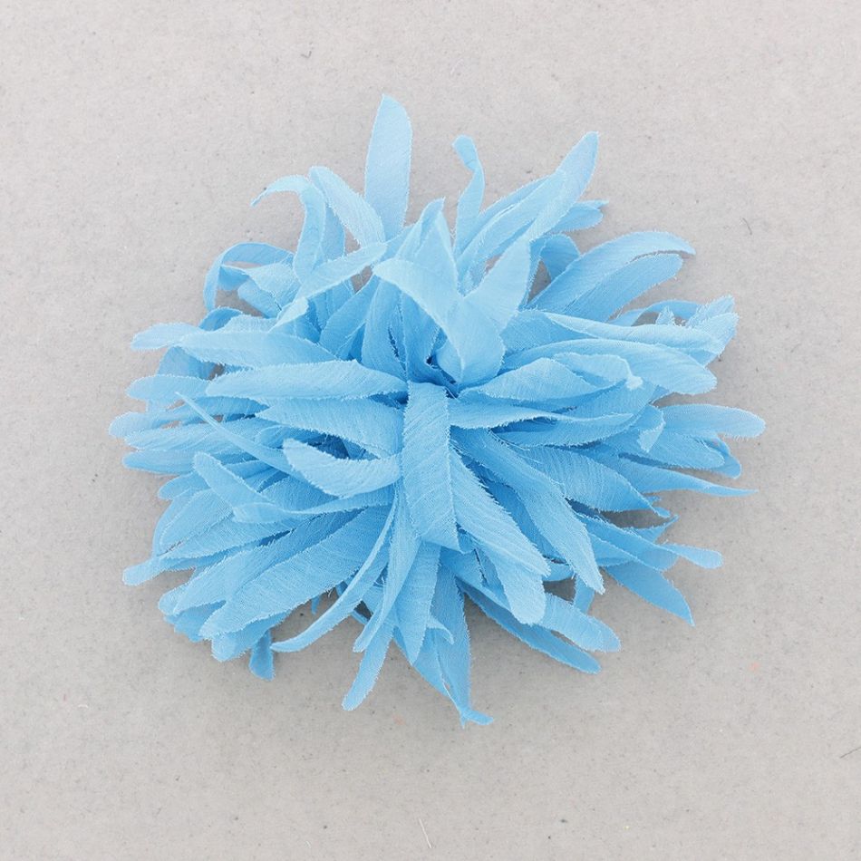 STRAPS FLOWER BROOCH 14CM