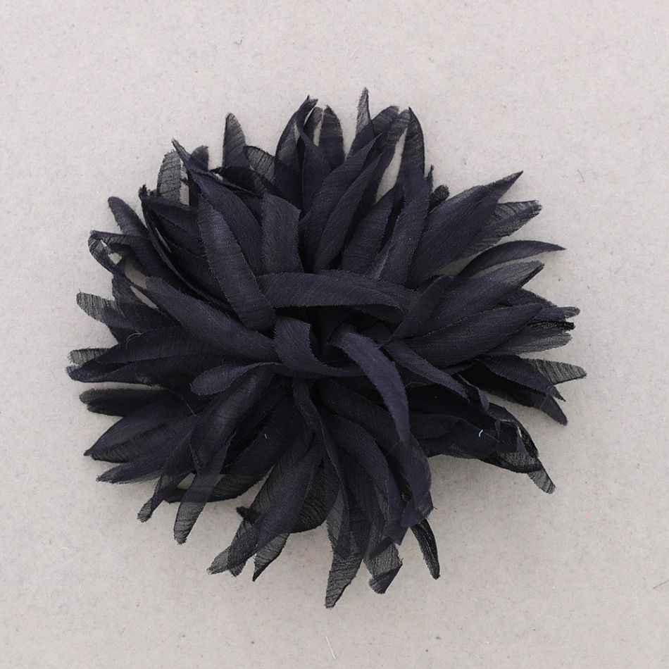 STRAPS FLOWER BROOCH 14CM