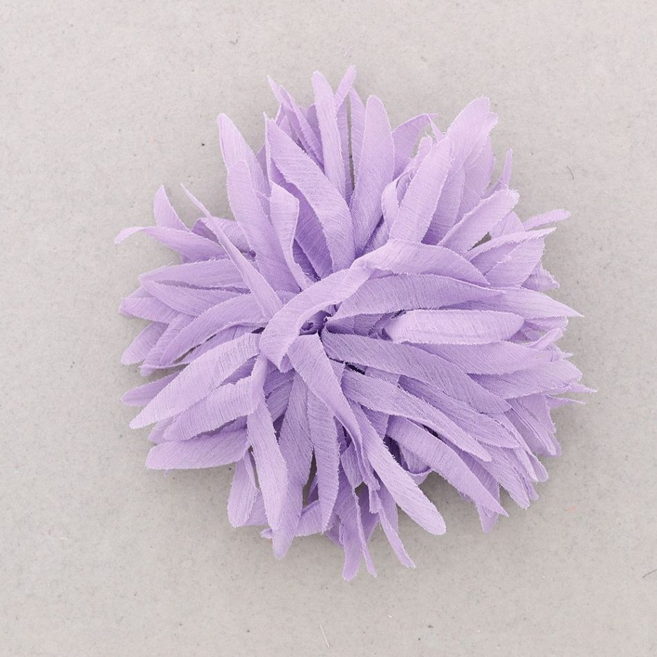 STRAPS FLOWER BROOCH 14CM