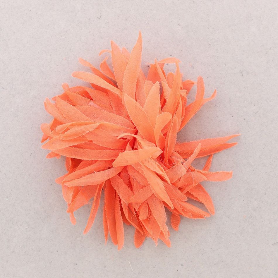 STRAPS FLOWER BROOCH 14CM