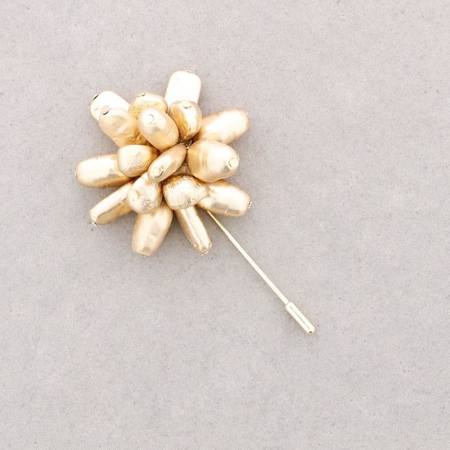 BROCHE AGUJA CUENTAS IMITACIÓN PERLAS