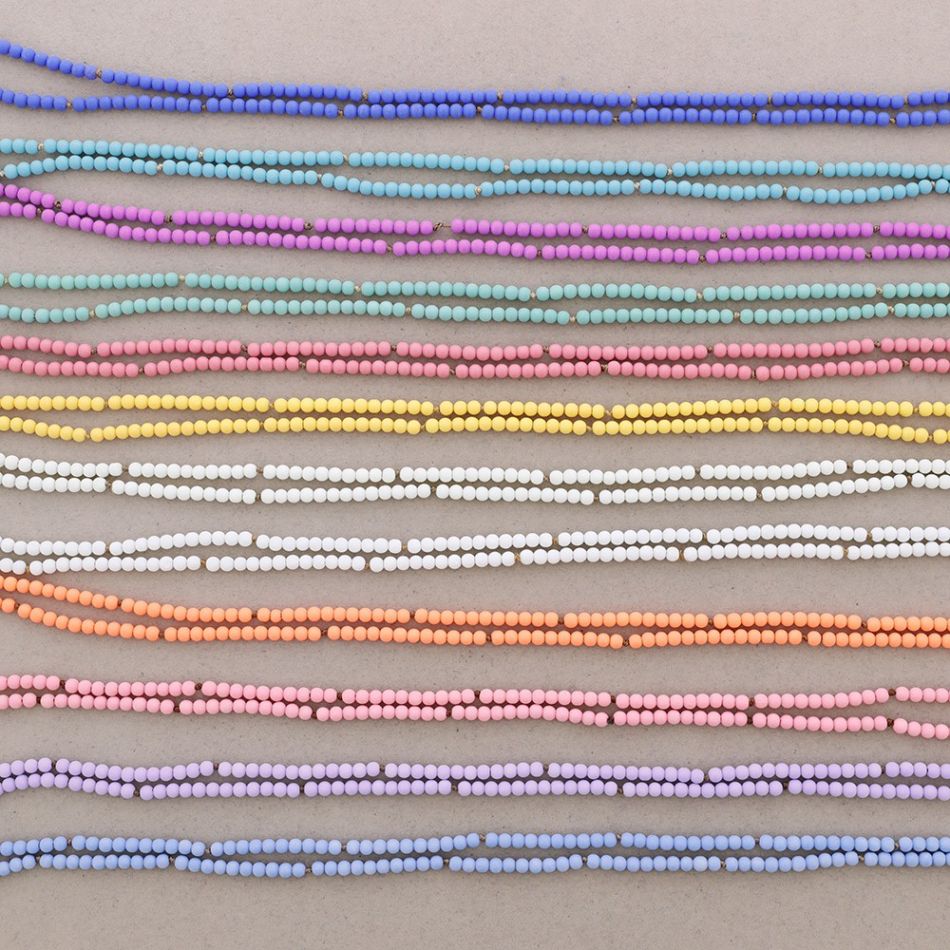 LONG NECKLACE BALLS KNOTS 1.5M*4MM