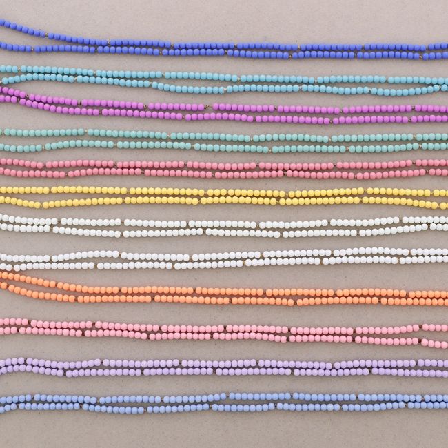 LONG NECKLACE BALLS KNOTS 1.5M*4MM