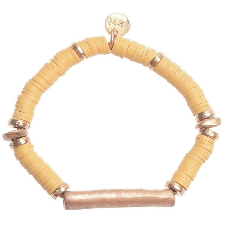 ELASTIC FIMO METAL BEAD BRACELET 2