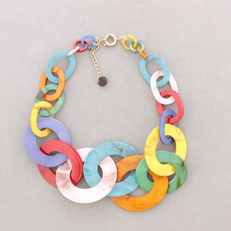 RESIN LINK NECKLACE