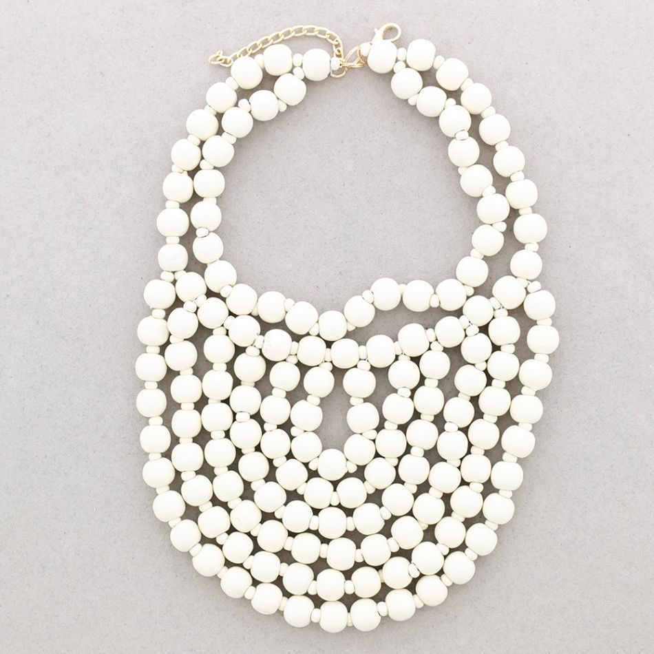 COLLAR BABERO BOLAS MADERA