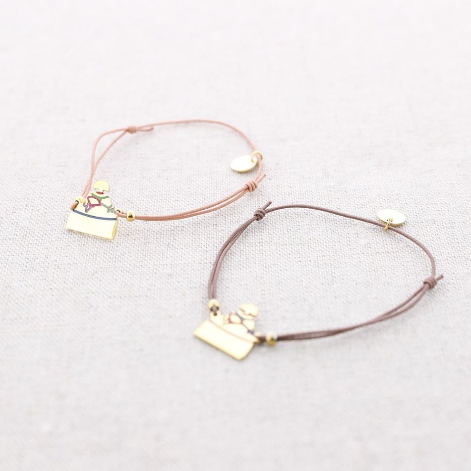 MENINA ENAMEL STEEL ELASTIC BRACELET