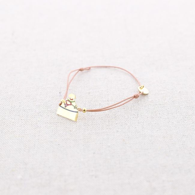 PULSERA ELÁSTICA MENINA ACERO ESMALTE
