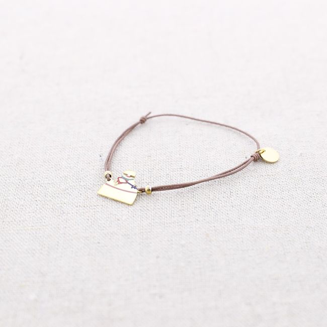 MENINA ENAMEL STEEL ELASTIC BRACELET