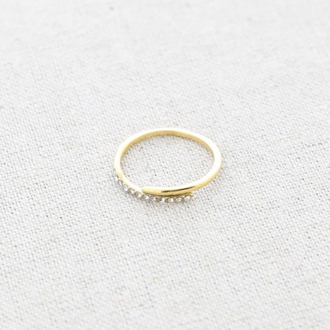 ANILLO ACERO CRISTALES