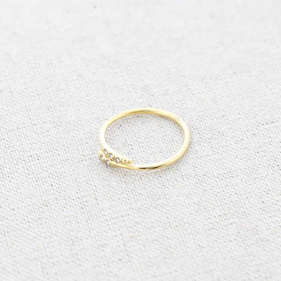 ANILLO ACERO CRISTALES