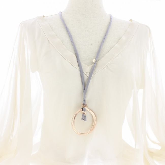 LONG NECKLACE WITH METAL RING